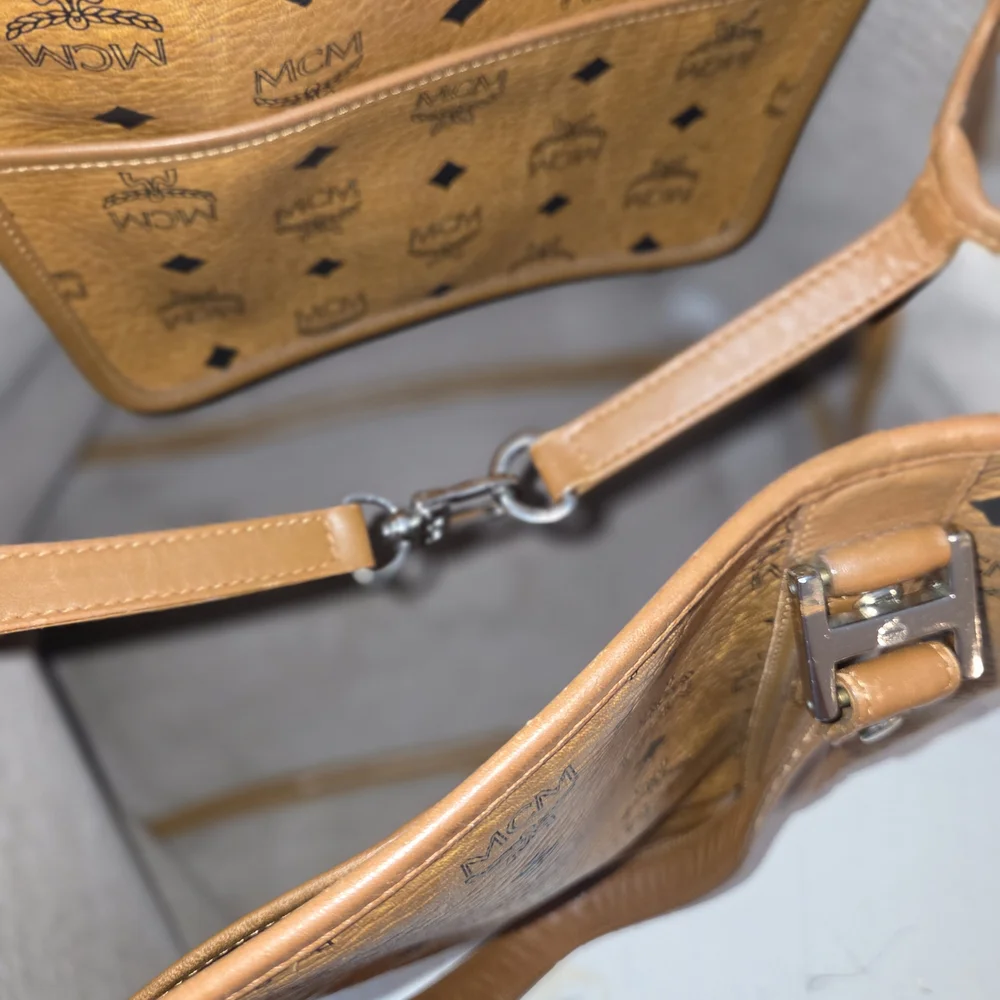 MCM Brown Monogram Tote Bag - Picture 14 of 14